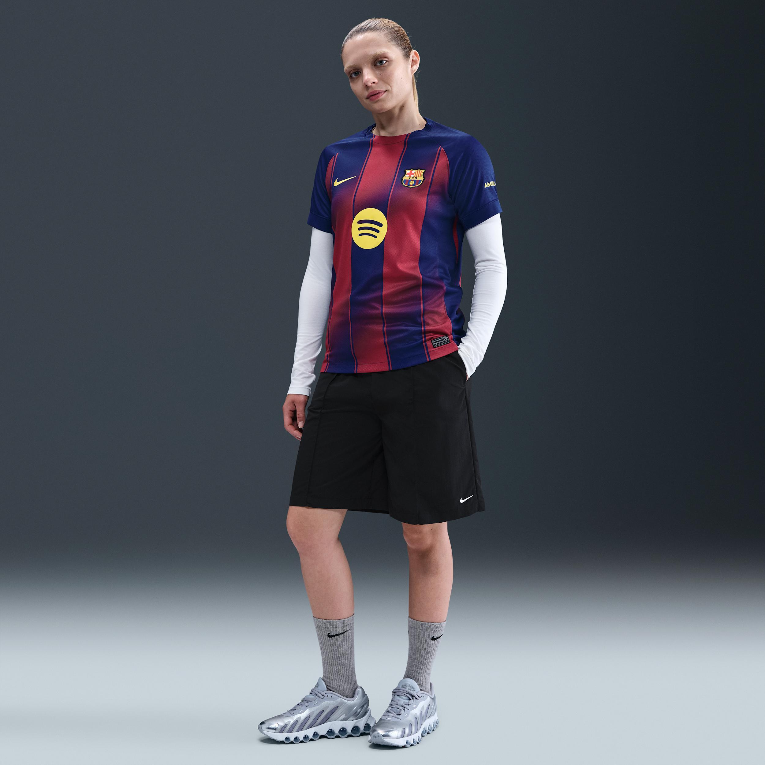 FC Barcelona 2025/26 Stadium Home Women's Nike Dri-FIT Soccer Replica Jersey Product Image