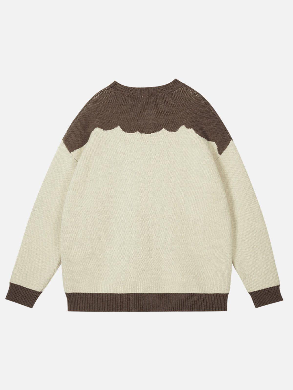 Aelfric Eden Color Blocking Cat Sweater Product Image
