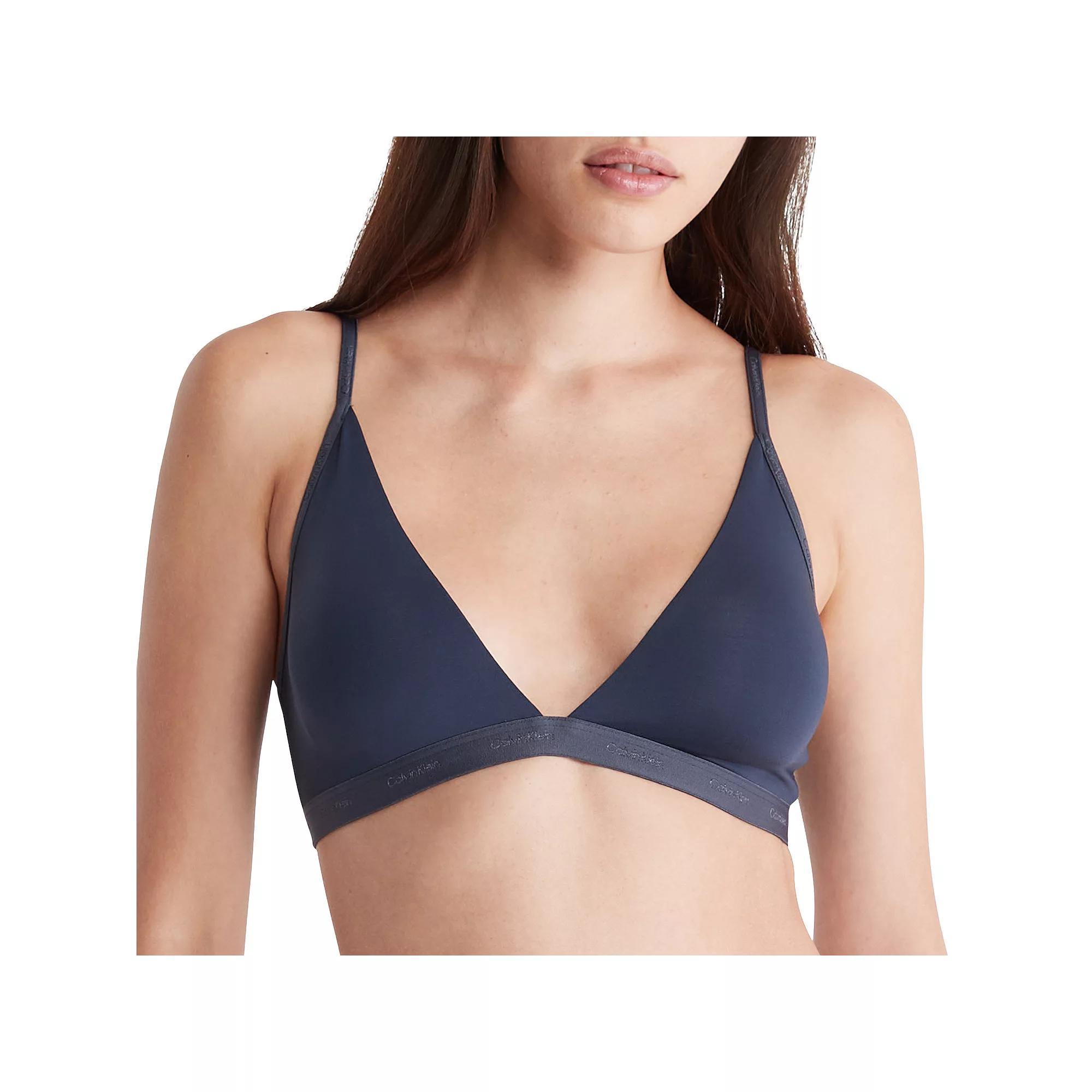 Women's Calvin Klein Form to Body Lightly Lined Bralette QF6758, Size: Small, Speakeasy Product Image