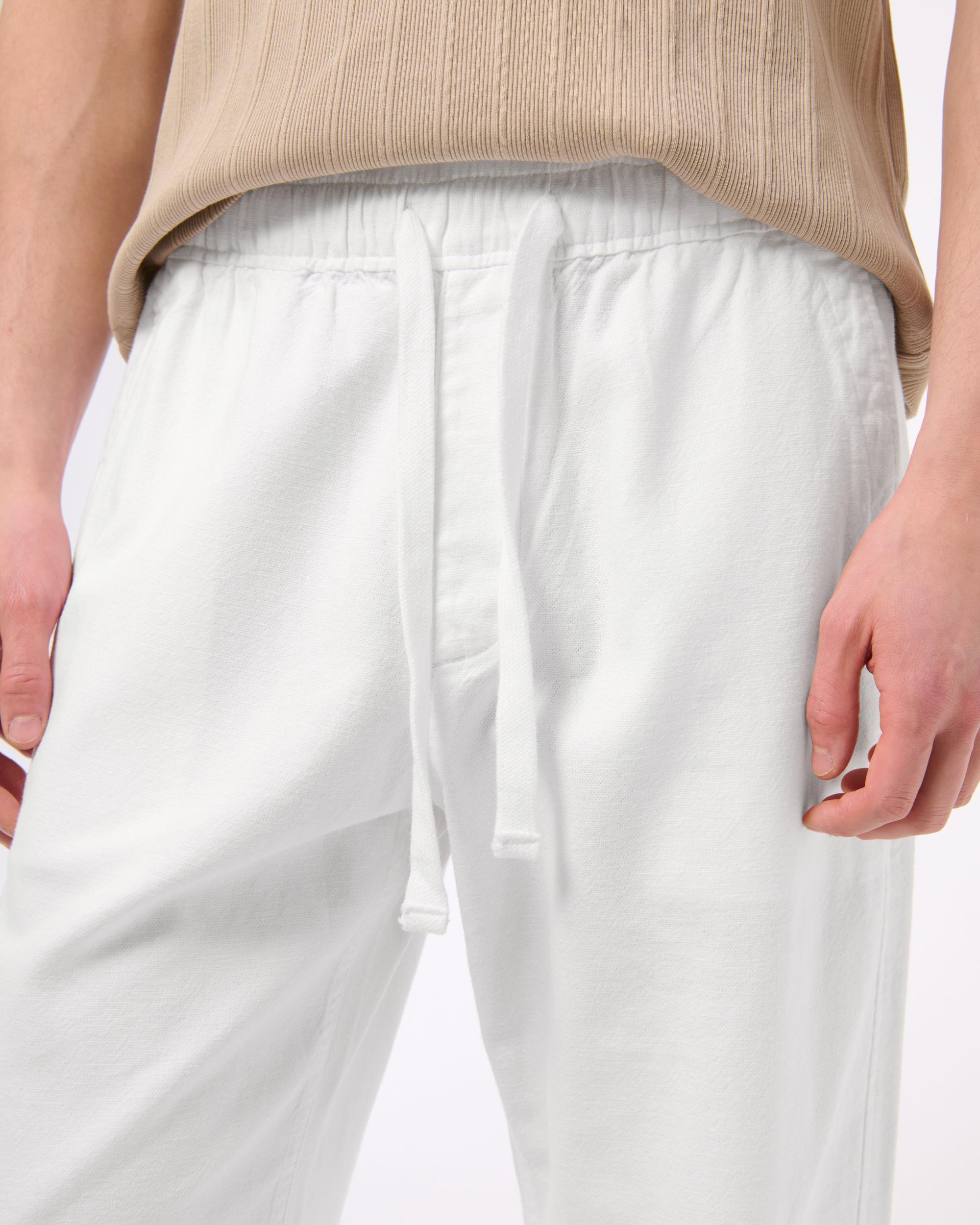 Baggy Cotton Texture Pull-On Pant Product Image