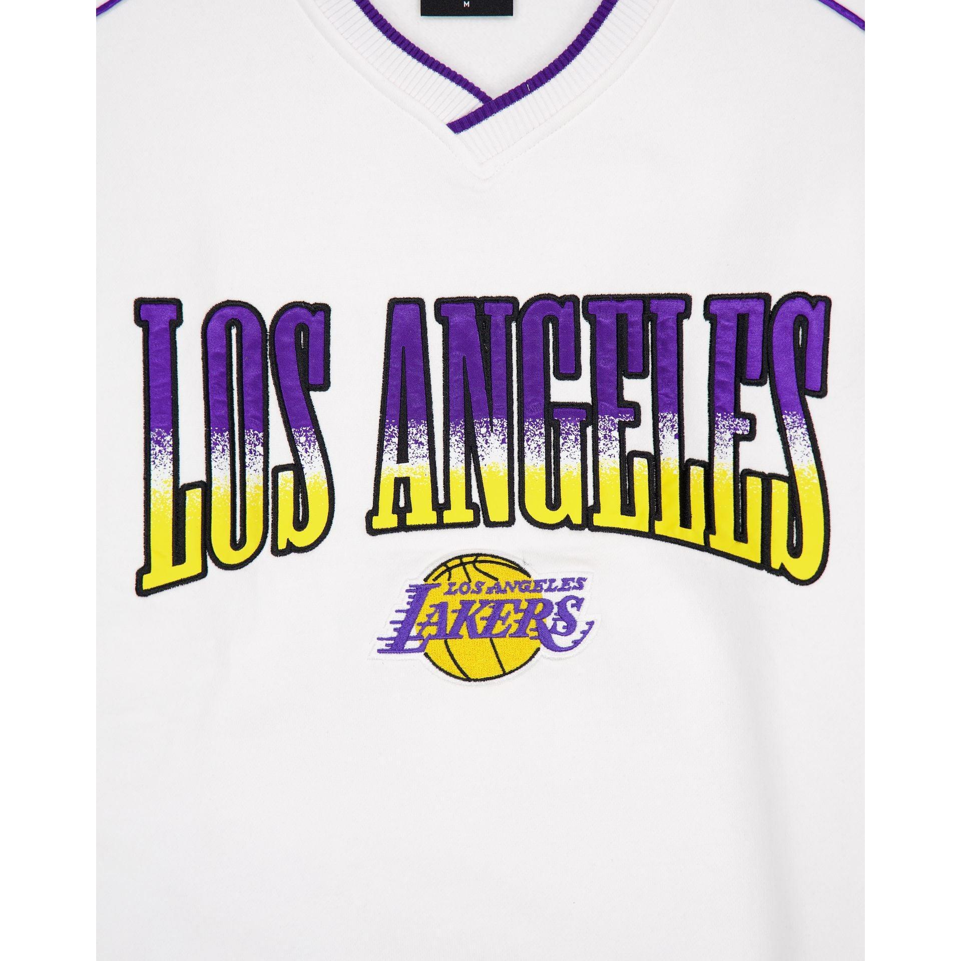 Los Angeles Lakers Sport Classics White Crewneck Male Product Image