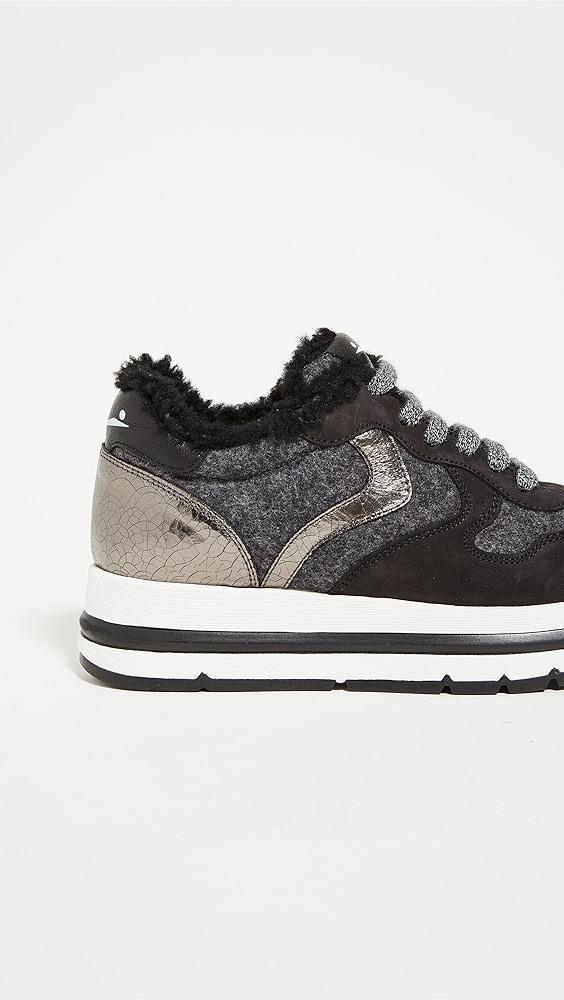 Voile Blanche Maran Shearling Platform Sneakers | Shopbop Product Image