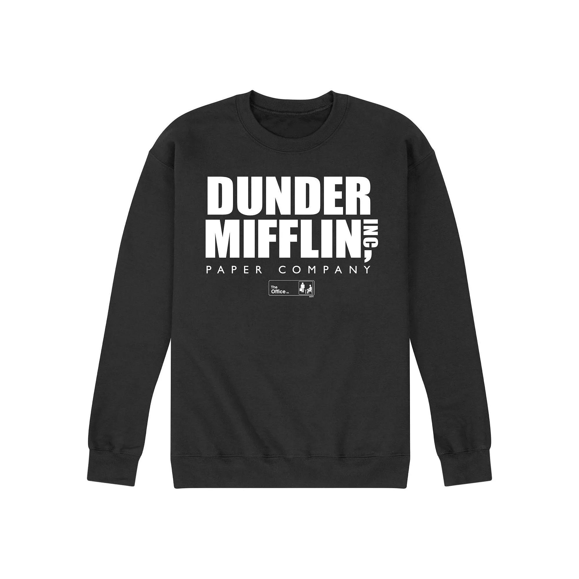 Mens The Office Dunder Mifflin Logo Sweatshirt Blue Product Image