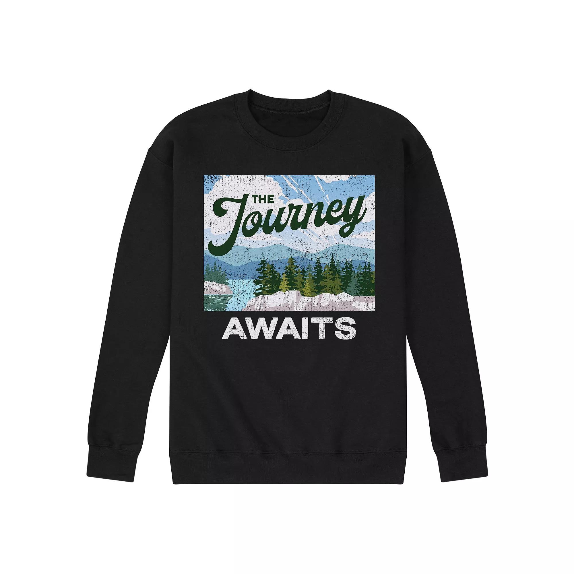 Mens The Journey Awaits Graphic Sweatshirt Product Image