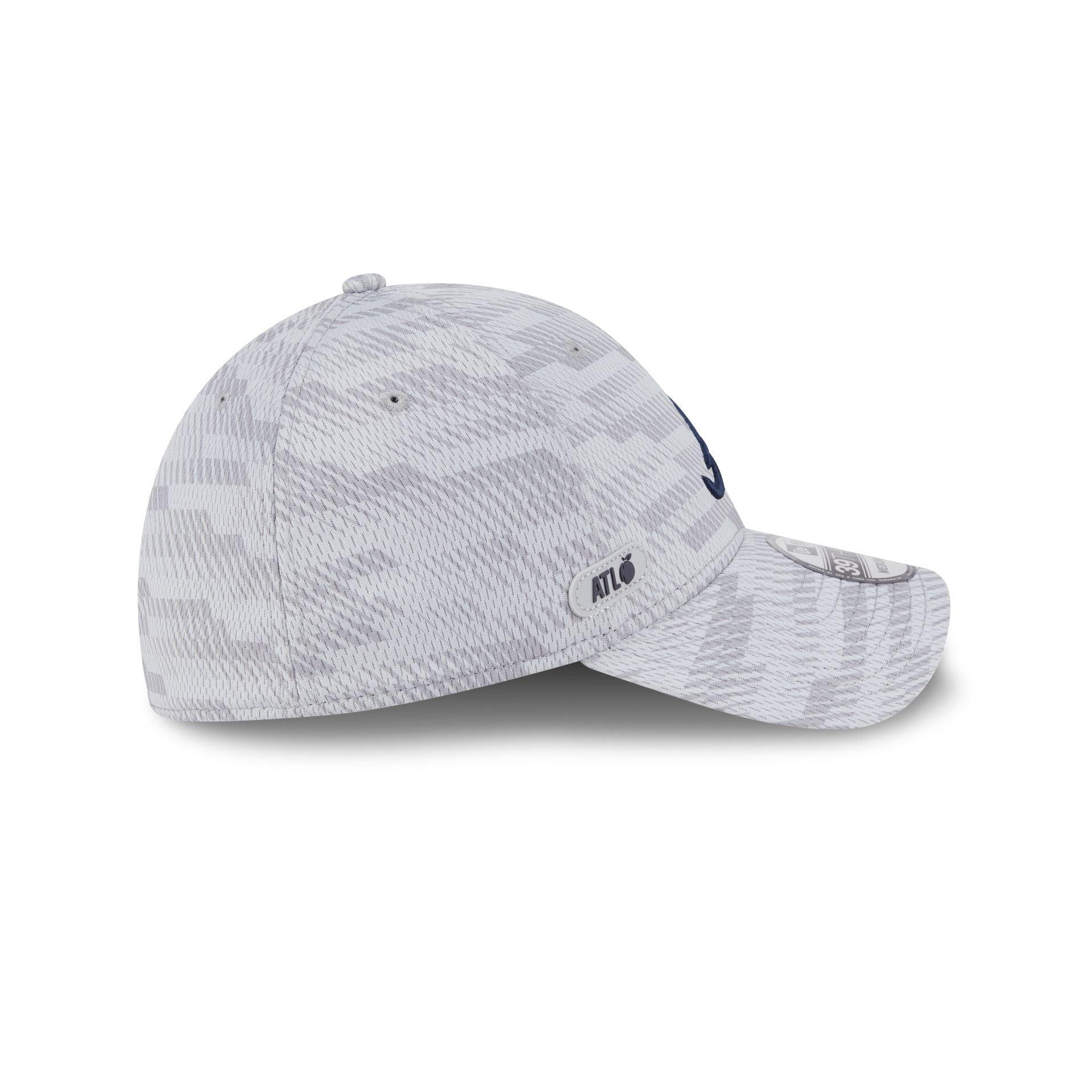 Atlanta Braves 2025 Clubhouse Gray 39THIRTY Stretch Fit Male Product Image