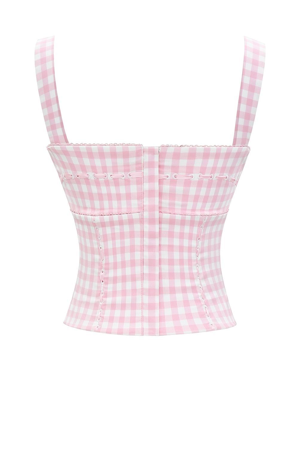 Lottie  strawberry shortcake gingham corset Product Image