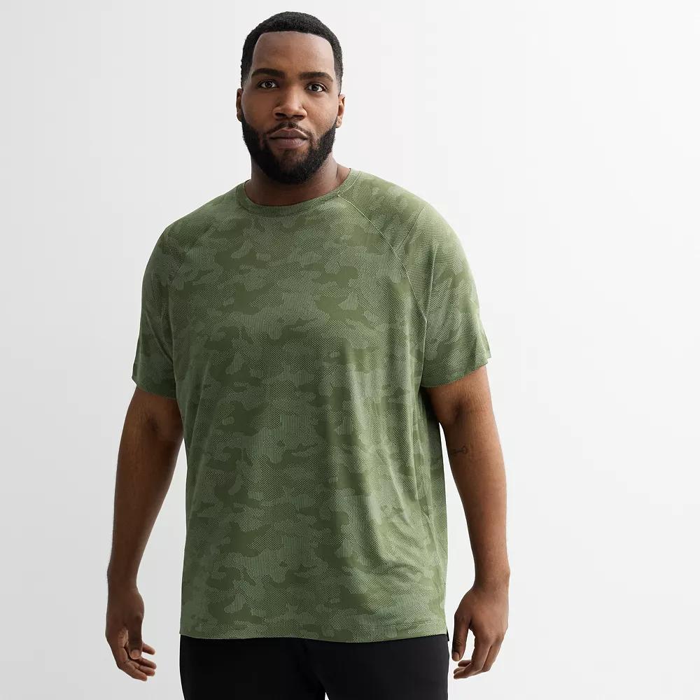 Big & Tall Tek Gear® Performance Tee, Men's, Size: 2XB, Army Bottle Product Image
