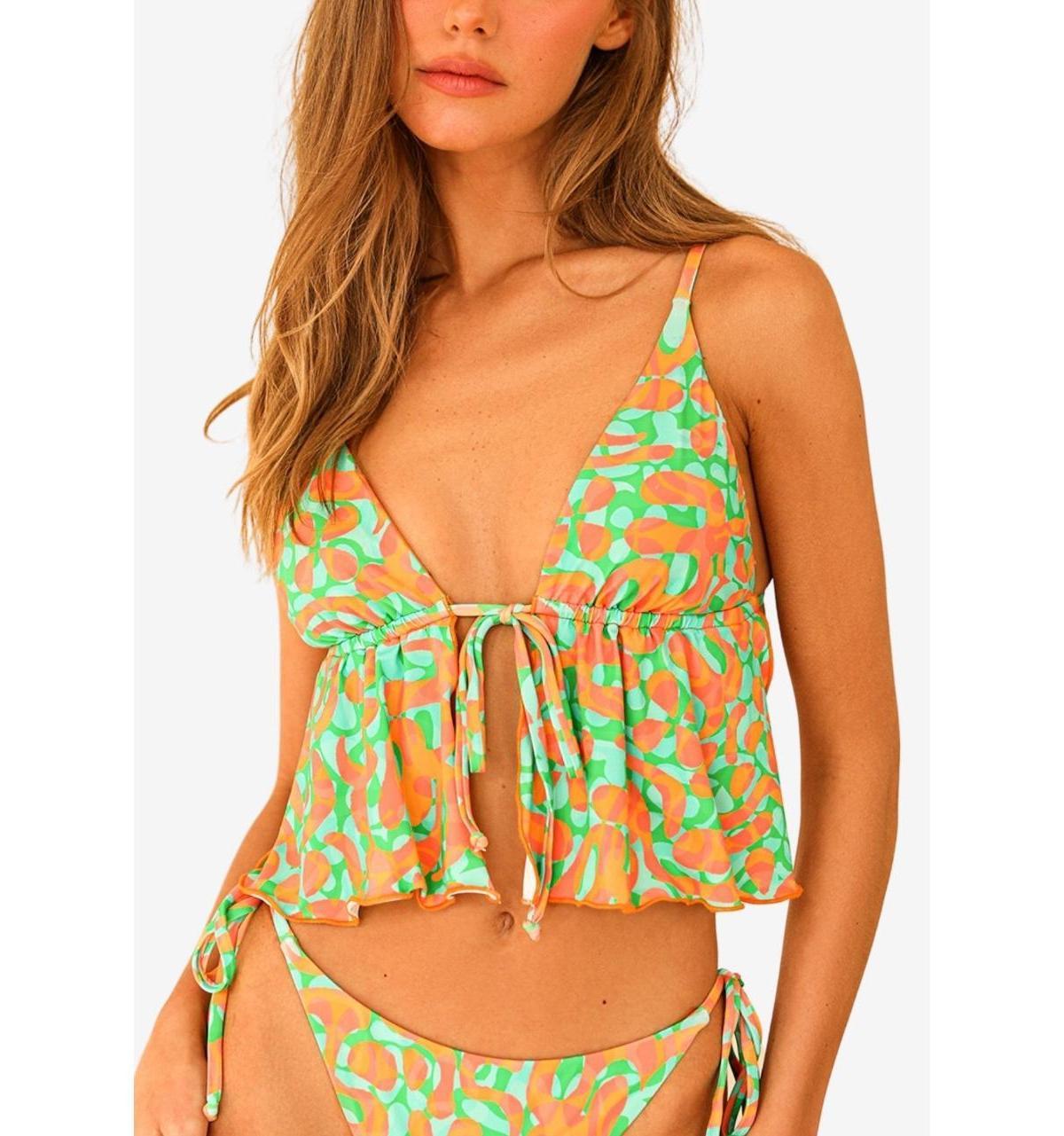 Dippin' Daisy's Women's Goldie Tie Front Triangle Top - Product Image
