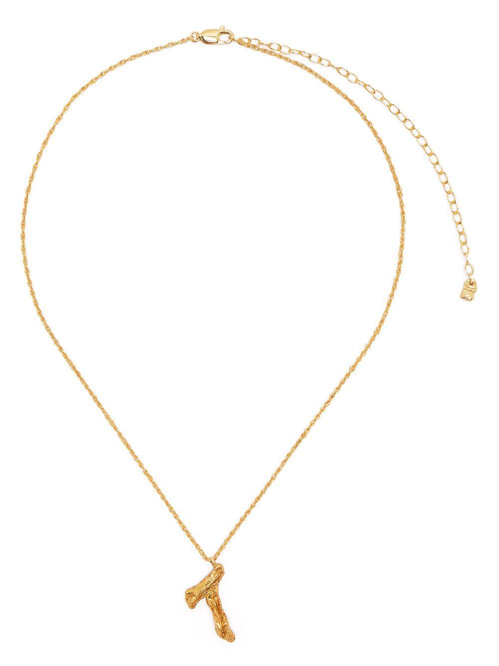T alphabet pendant necklace Product Image