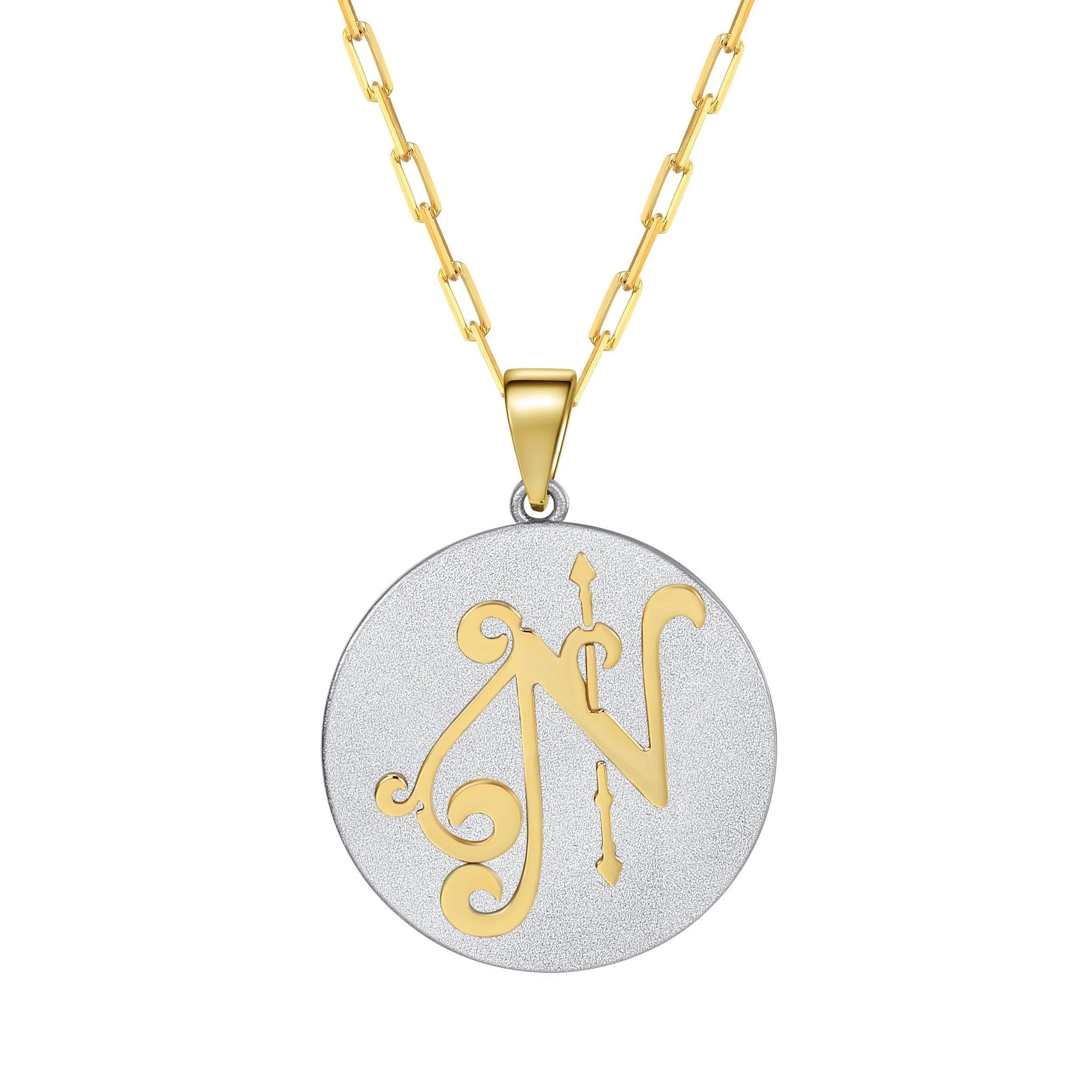 Saints & Saviors Fancy Initial N Pendant Necklace Product Image