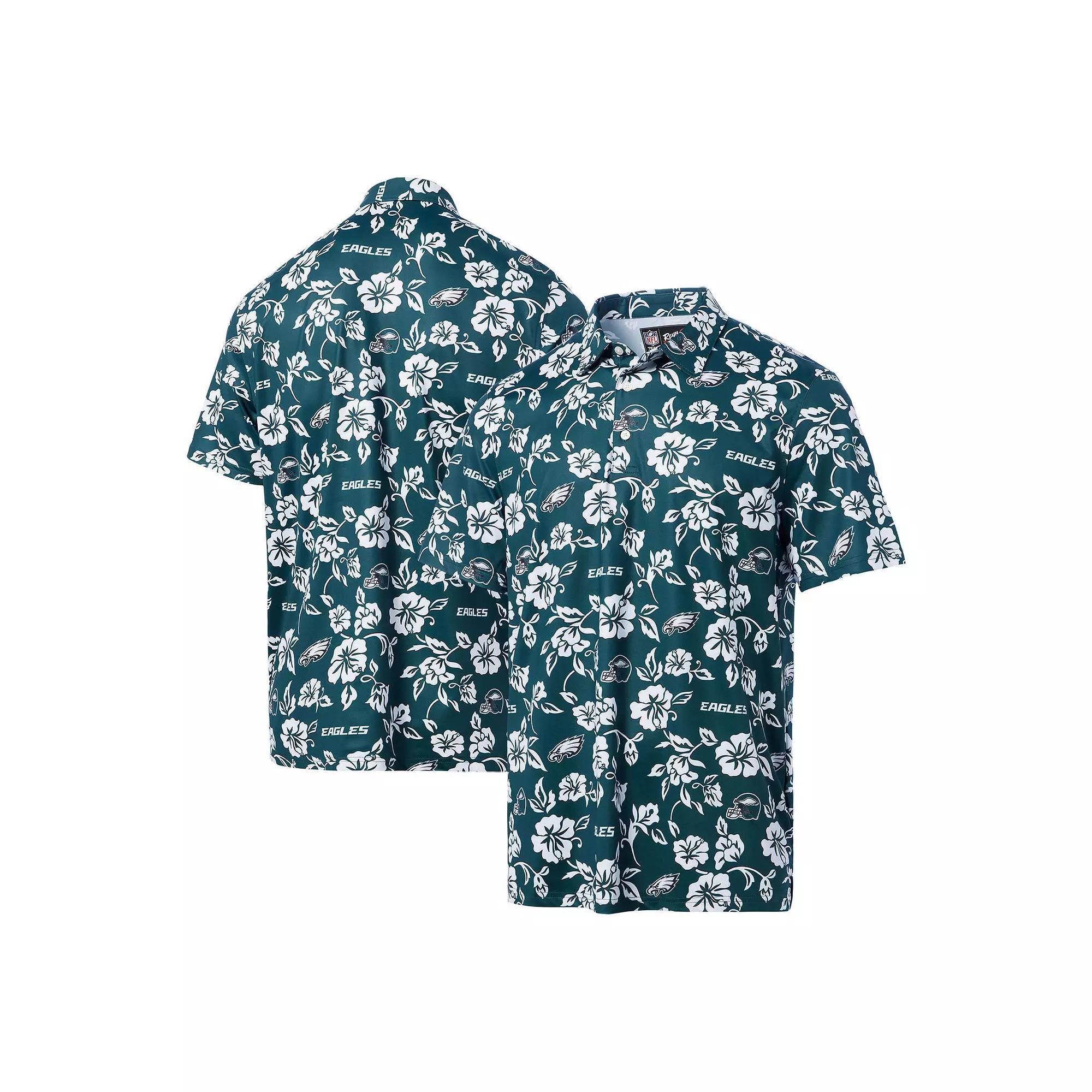 Men's Reyn Spooner Green Philadelphia Eagles Pua Performance Polo, Size: 3XL Product Image