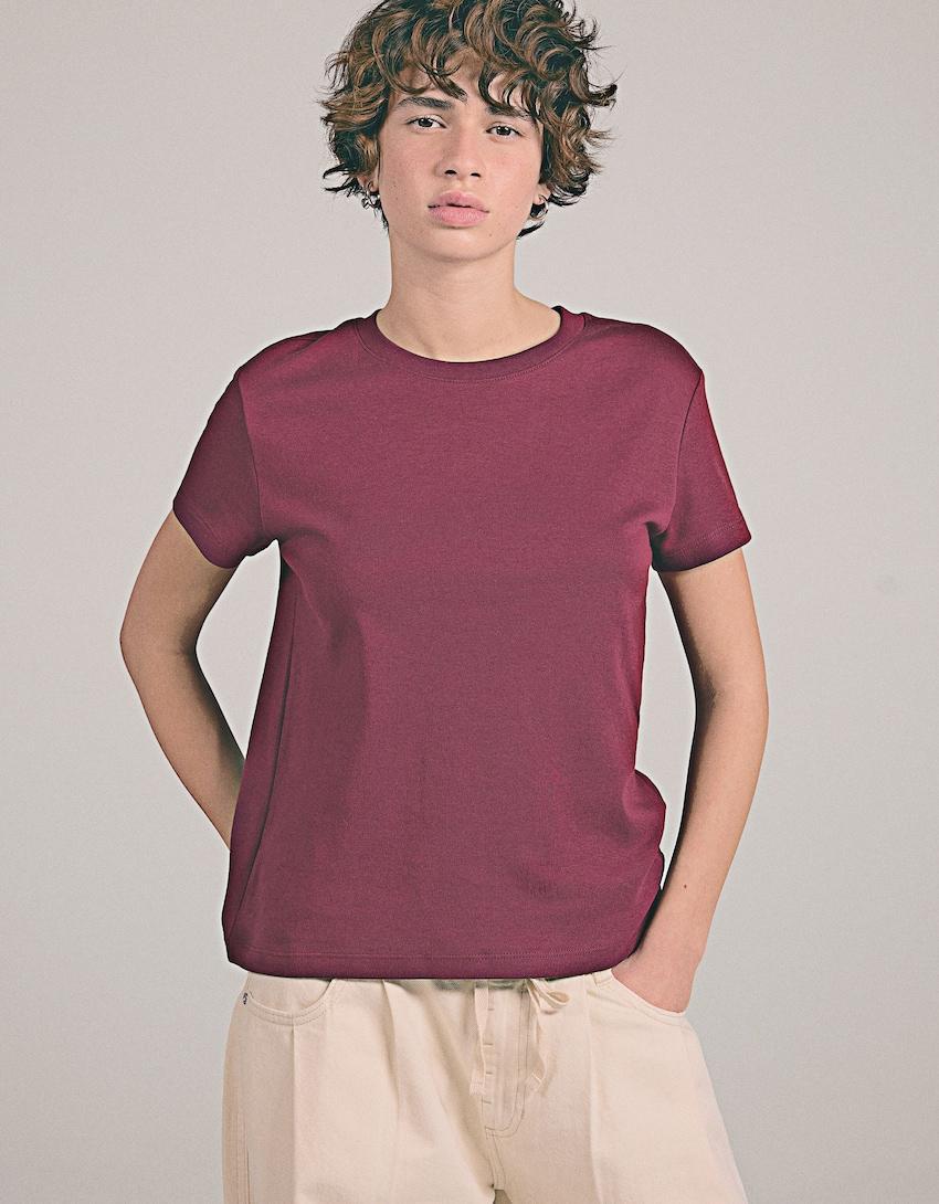 Short sleeve heavy cotton T-shirt Product Image