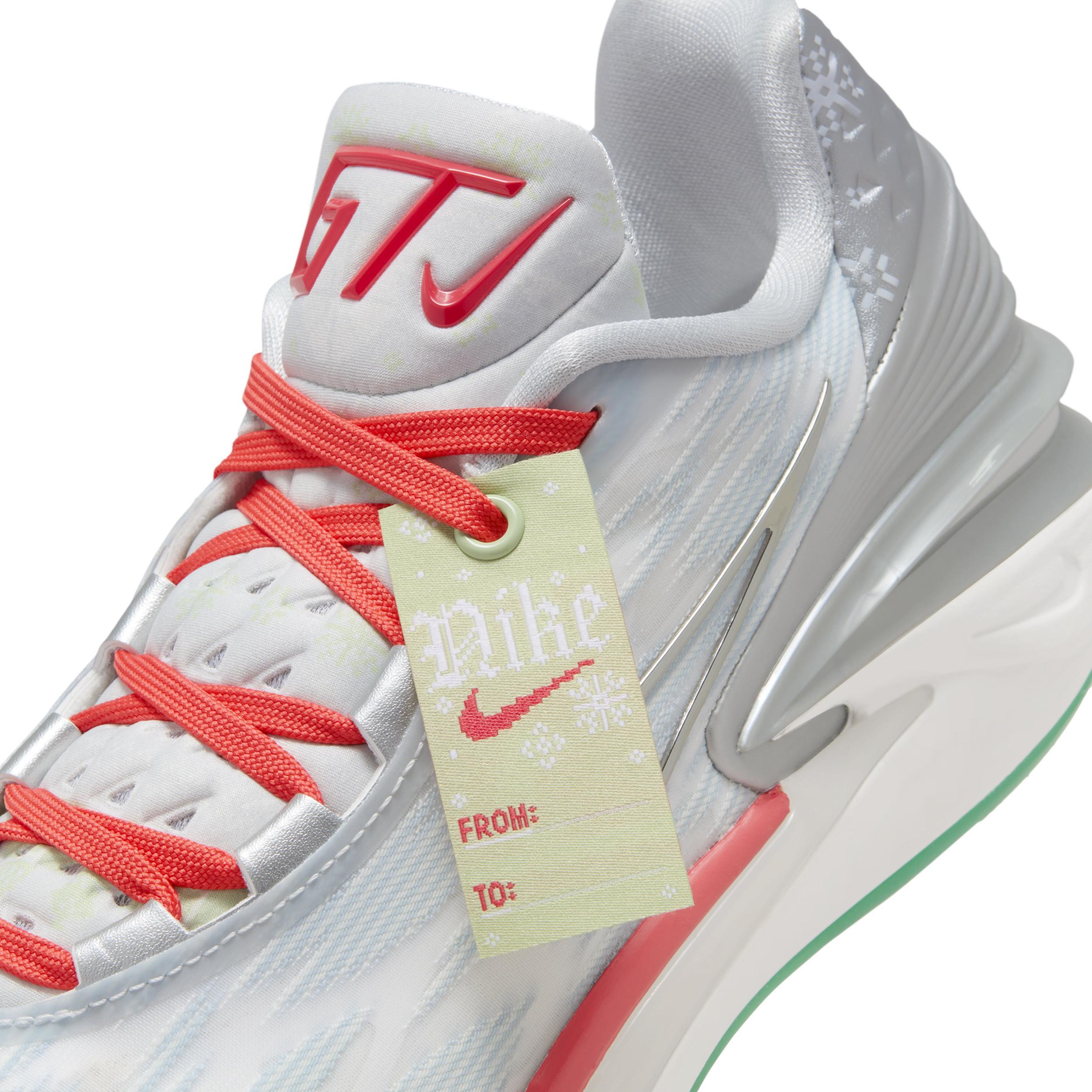 Nike Mens Air Zoom G.T. Cut 2 - Basketball Shoes Silver/Red Product Image