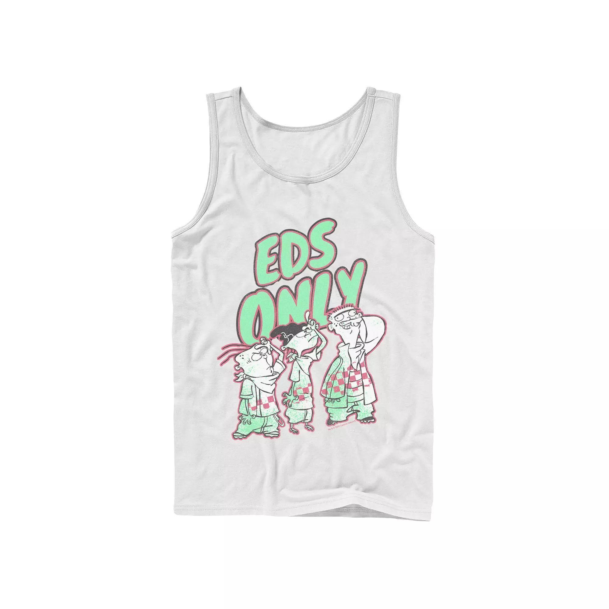 Men's Ed, Edd & Eddy Eds Only Portrait Tank Top, Size: Large, White Product Image