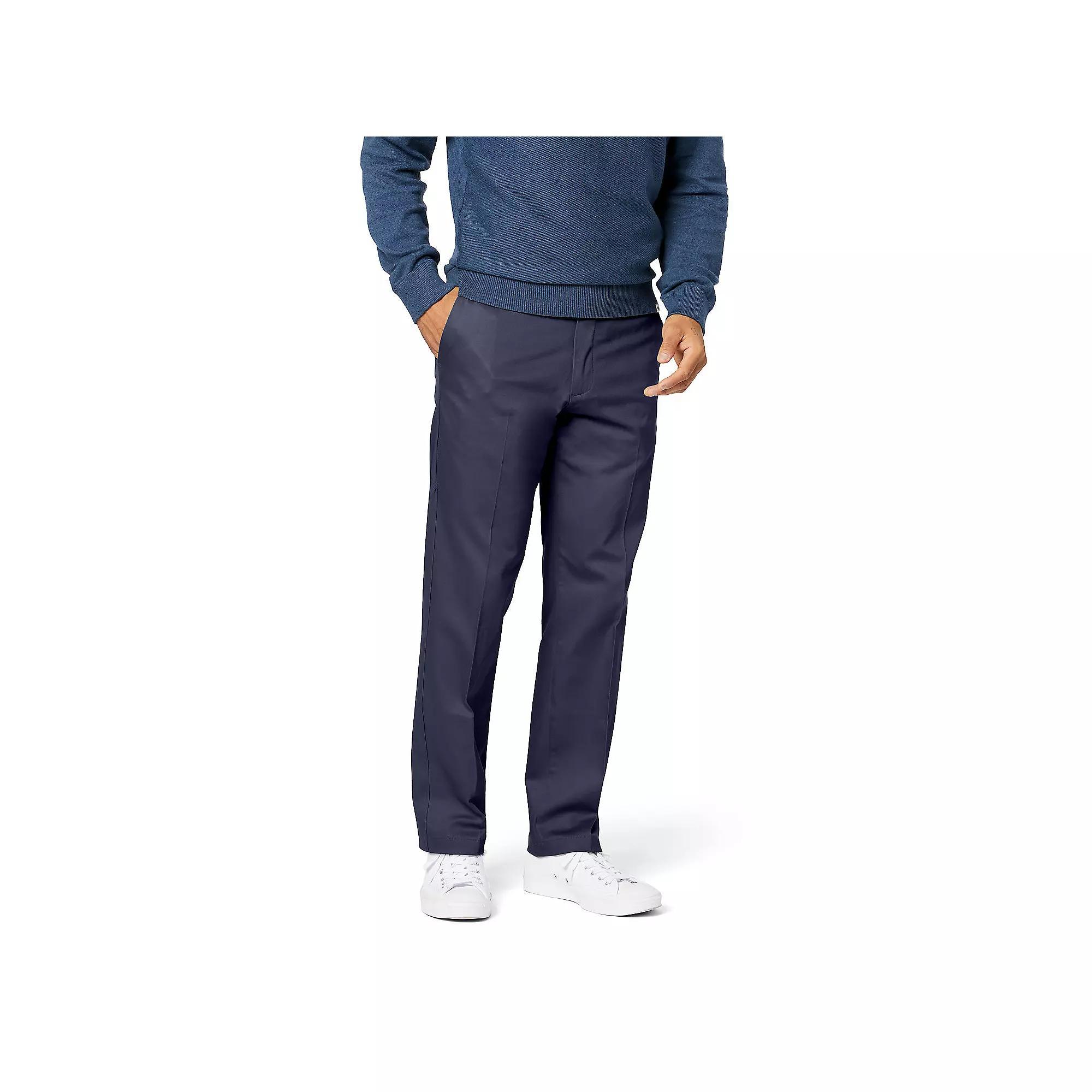 Men's Dockers® Signature Iron-Free Stain Defender Straight-Fit Khaki Pants, Size: 34X29, Blue Blazer Product Image