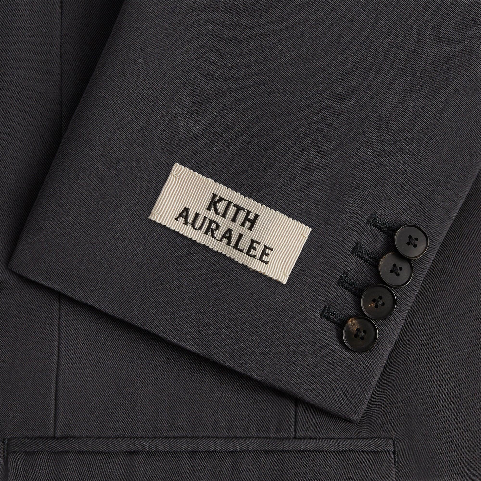 Kith 101 for Auralee Light Wool Max Gabardine Jacket - Gray Pinstripe Male Product Image