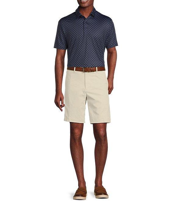 Cremieux Blue Label Performance Stretch Badminton Print Short Sleeve Polo Shirt Product Image