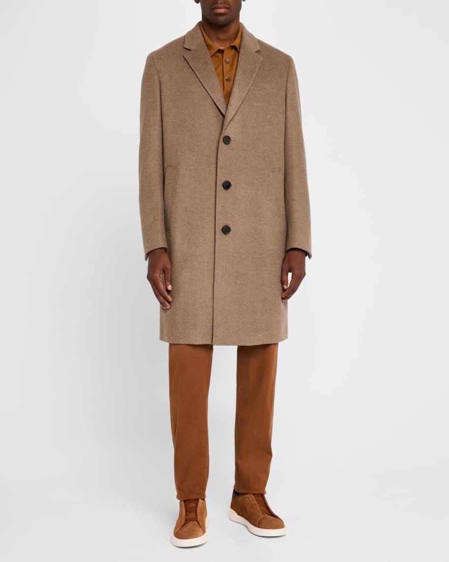 Mens Trofeo Wool-Cashmere Overcoat Product Image