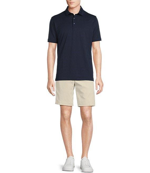 Cremieux Blue Label St. Tropez Collection Short Sleeve Solid Tonal Stripe Polo Shirt Product Image
