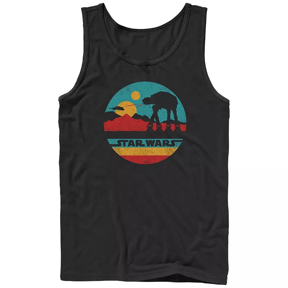 Men's Star Wars Sunset Fight Graphic Tank Top, Size: XL, Black Product Image