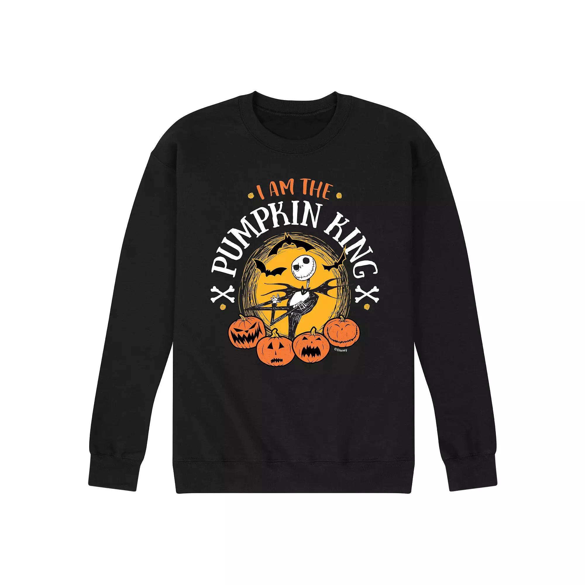 Disneys The Nightmare Before Christmas Mens Pumpkin King Fleece Sweatshirt Product Image