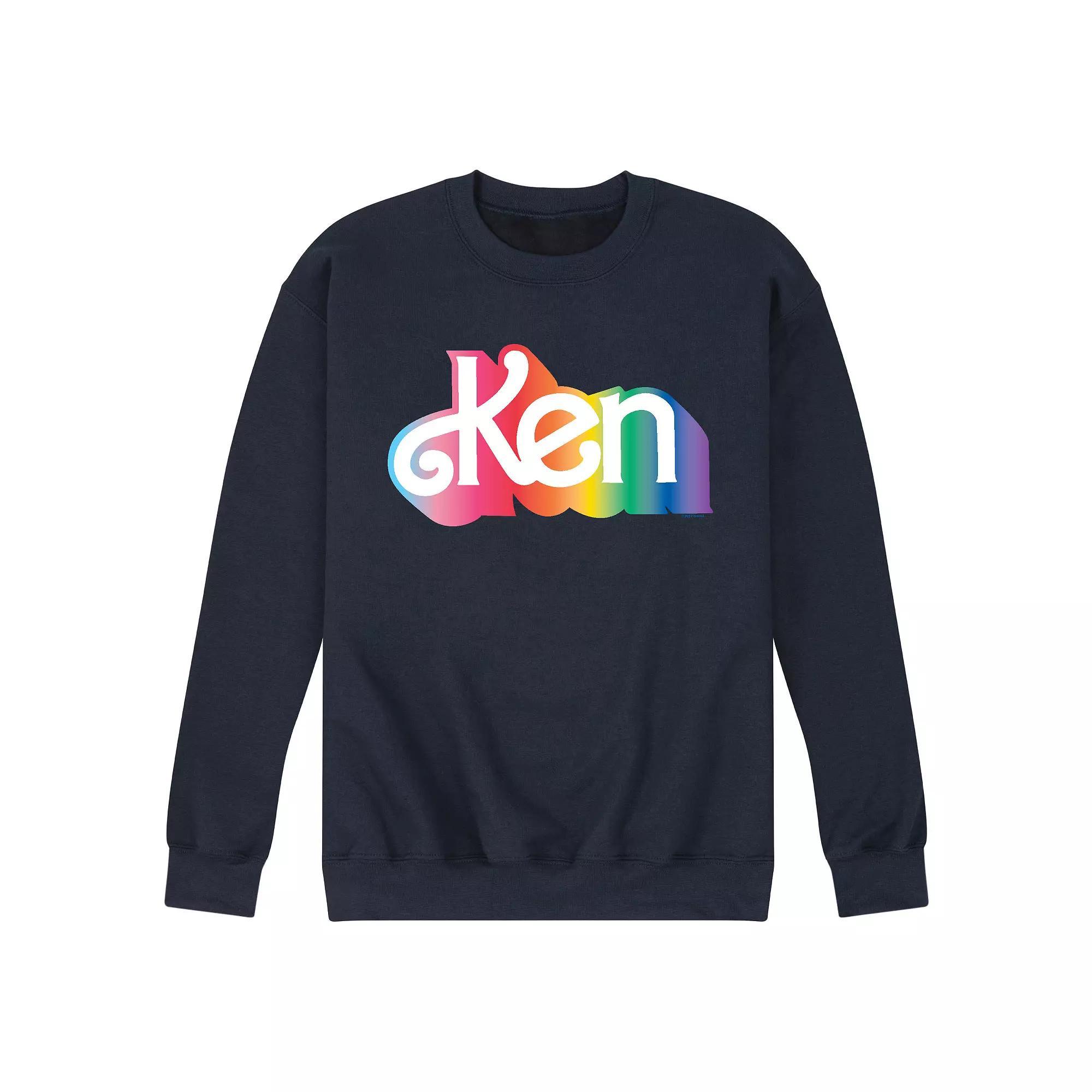 Mens Barbie Ken Logo Graphic Fleece Blue Product Image