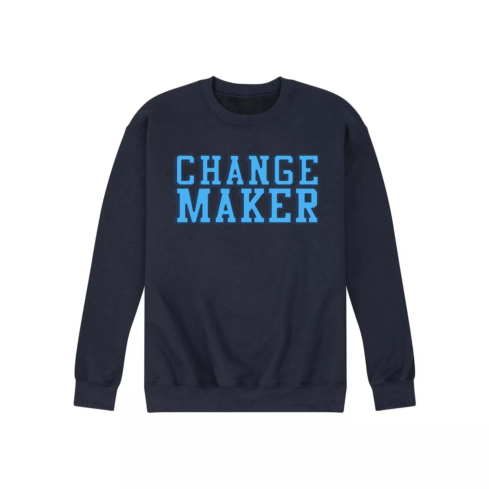 Mens Change Maker Fleece Sweatshirt Grey Gray Product Image