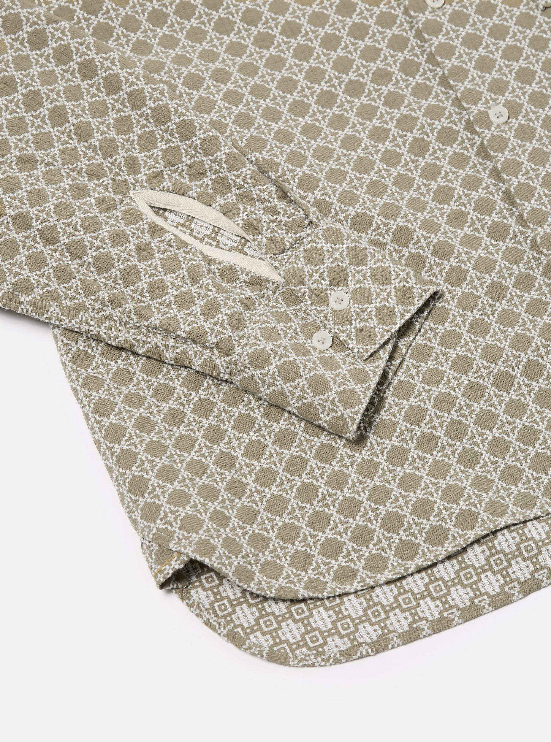 Sand/White Rhodes Cotton Square Pocket Shirt Product Image