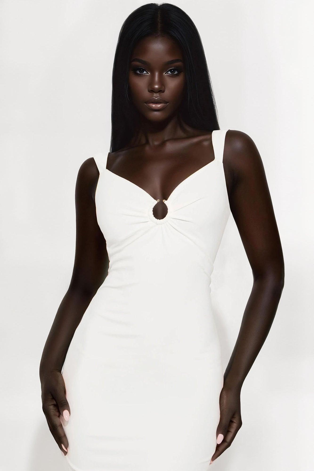 Katrina Backless Maxi Dress - White Product Image