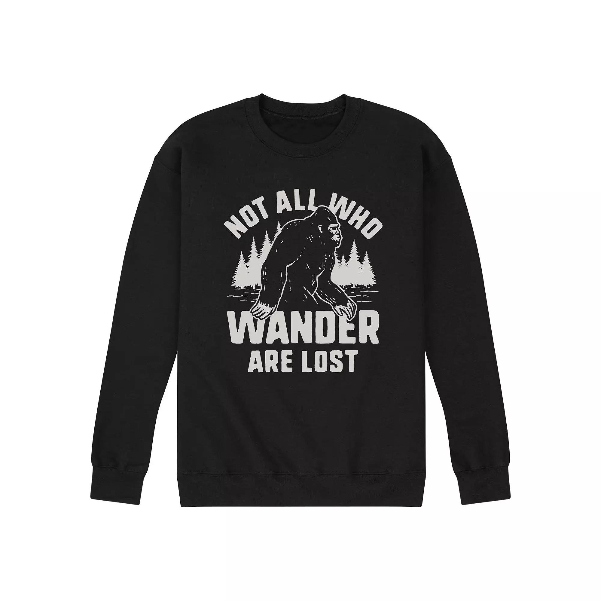 Mens Not All Who Wander Are Lost Sweatshirt Product Image