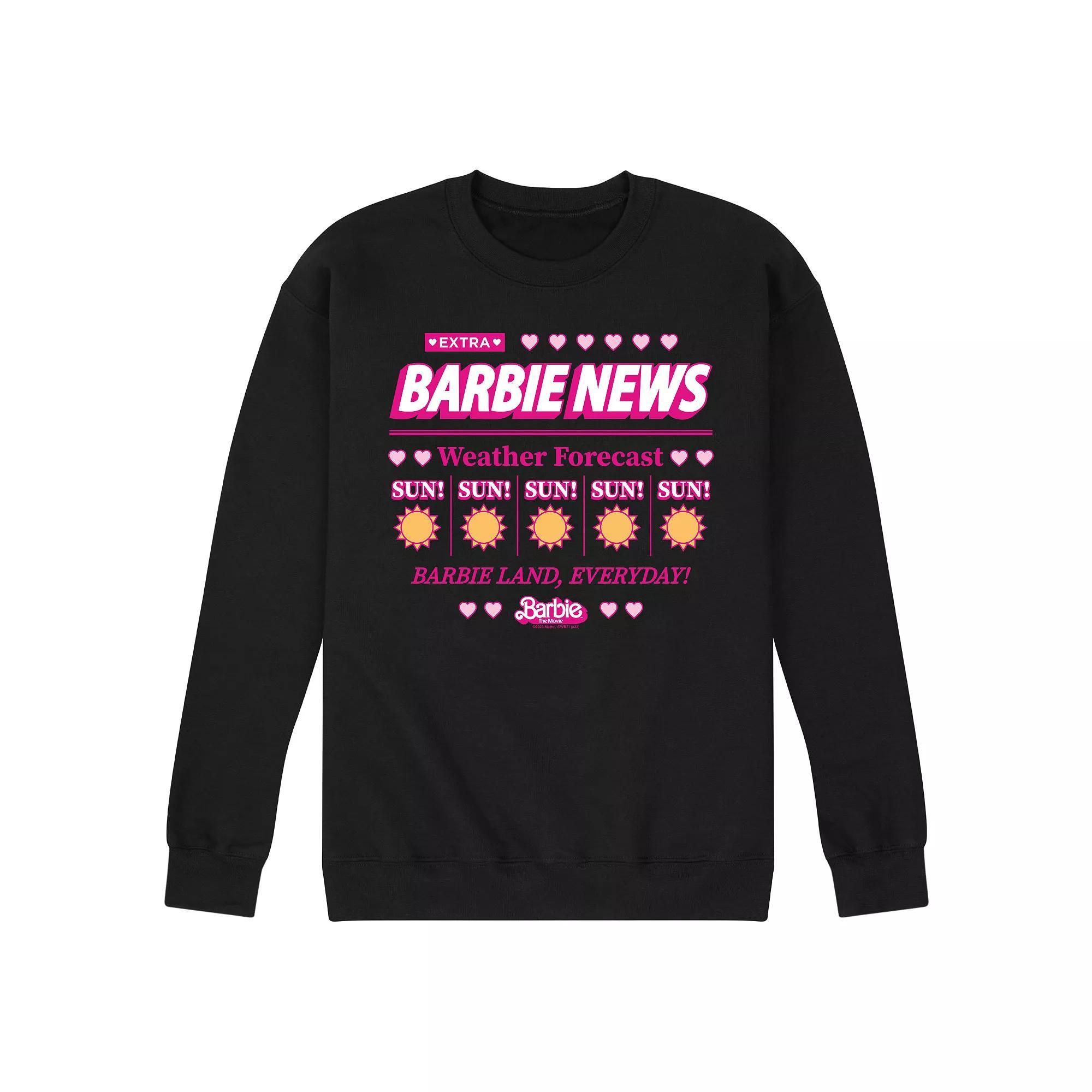 Mens Barbie The Movie Weather Forecast Graphic Tee Blue Product Image