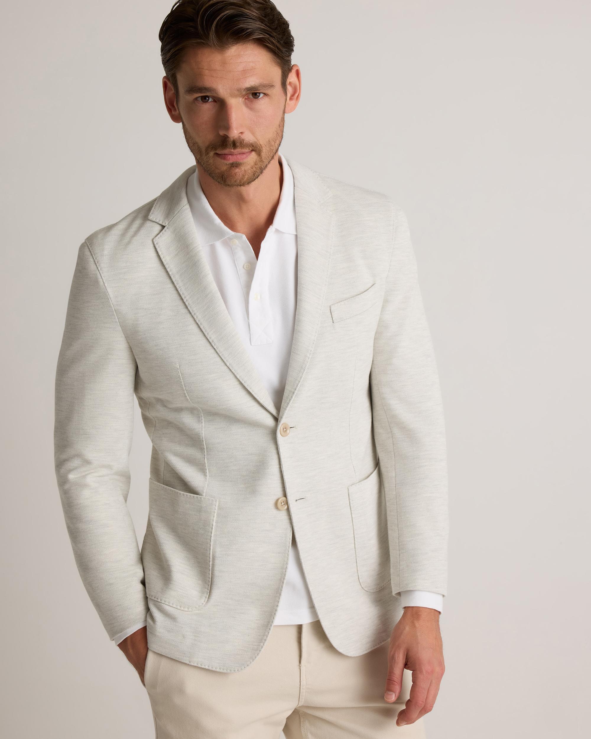 Quince | Men's Cotton Pique Knit Blazer Size XL, Organic Cotton Product Image