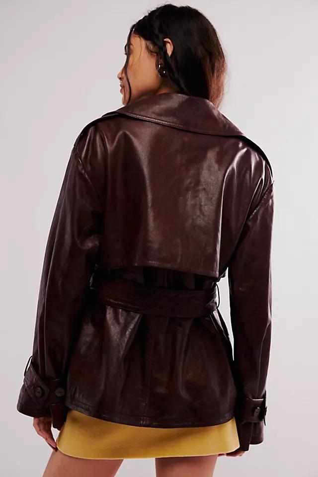 Nigel Preston Short Wax Trench Coat Product Image
