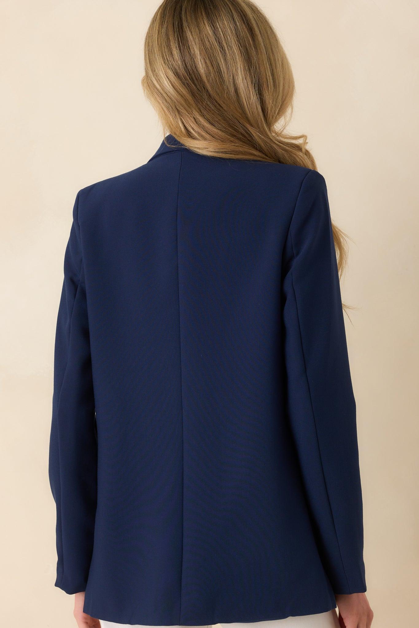 Running Around Navy Blazer Product Image