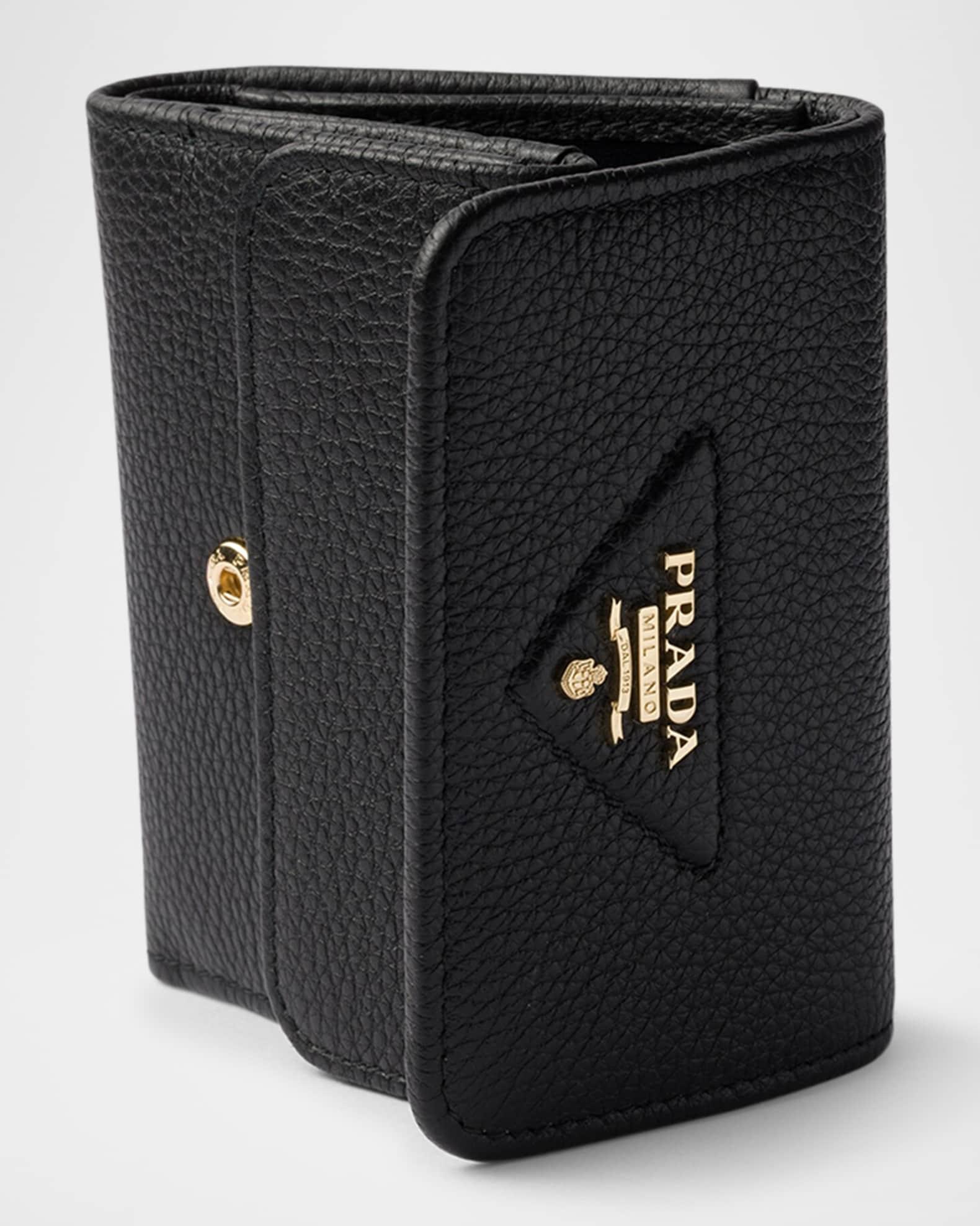 Small Grain Leather Trifold Wallet Product Image