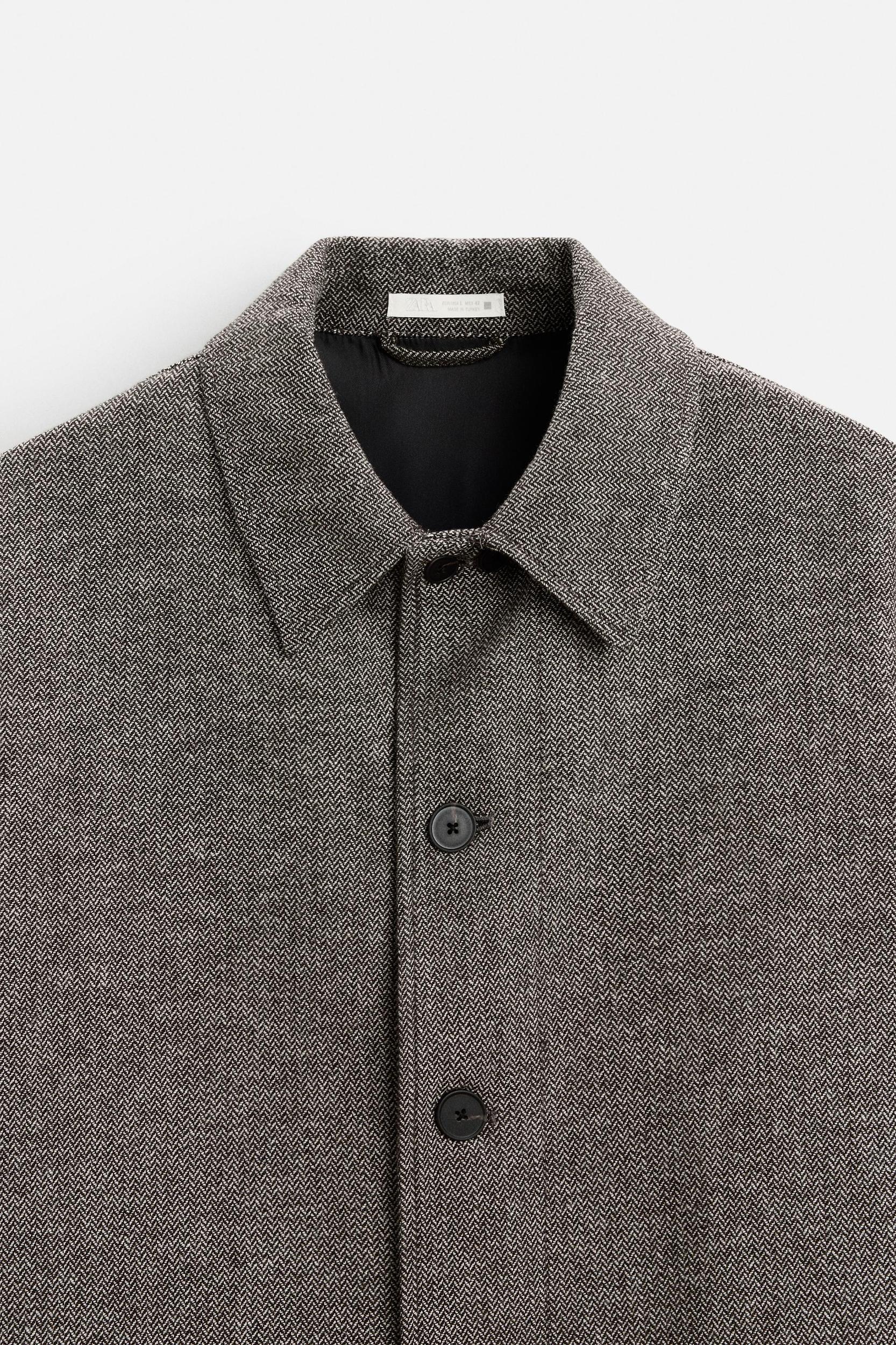 HERRINGBONE OVERSHIRT Product Image