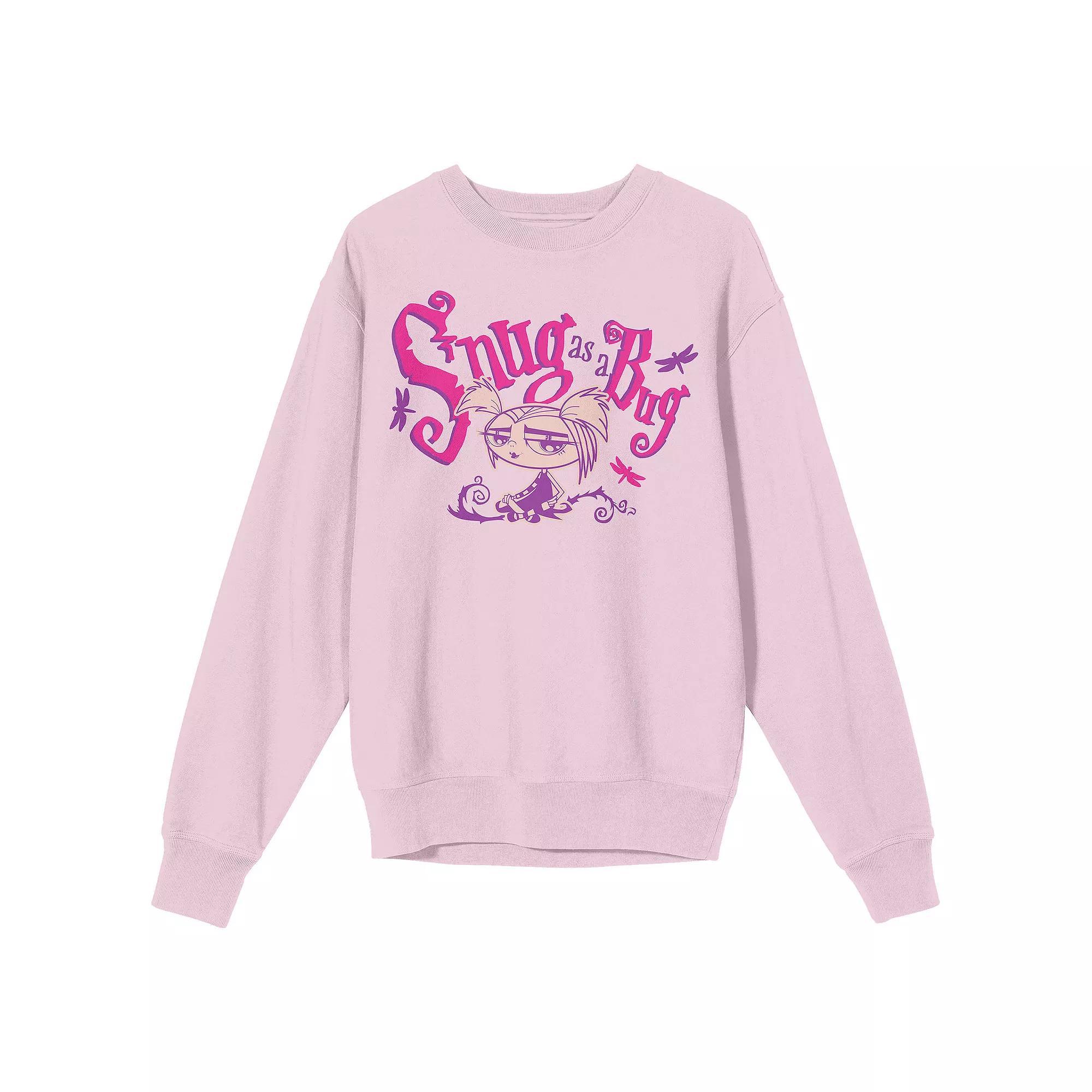 Men's Growing Up Creepie "Snug as a Bug" Long Sleeve Graphic Tee, Size: Medium, Pink Product Image