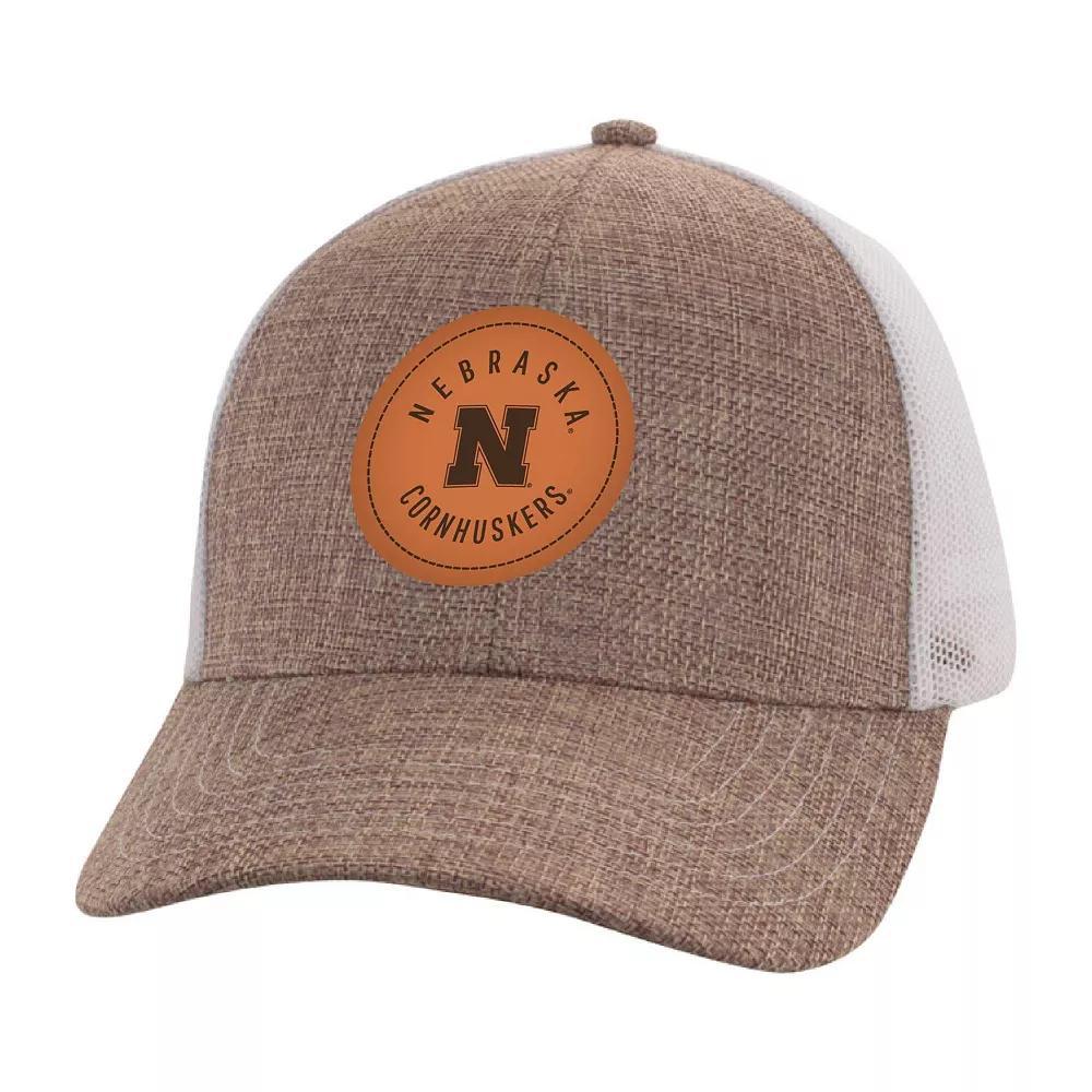 Men's Ahead Tan/White Nebraska Huskers Pregame Adjustable Hat, Team Product Image