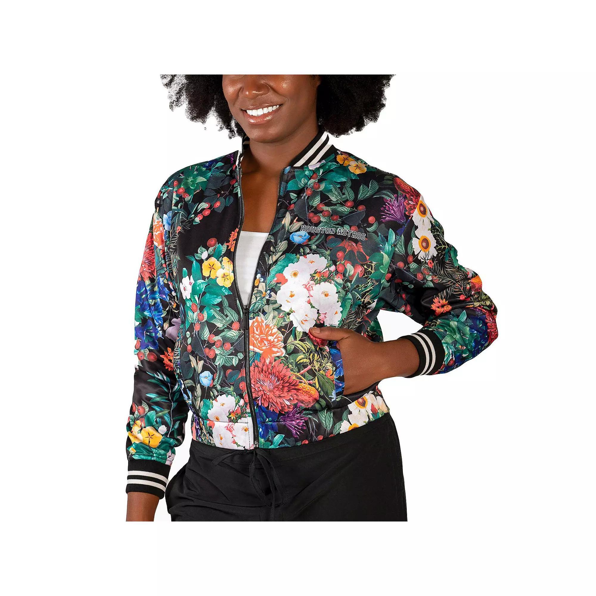 Women's Lusso Black Houston Astros Marissa Full-Zip Jacket, Size: 2XL Product Image