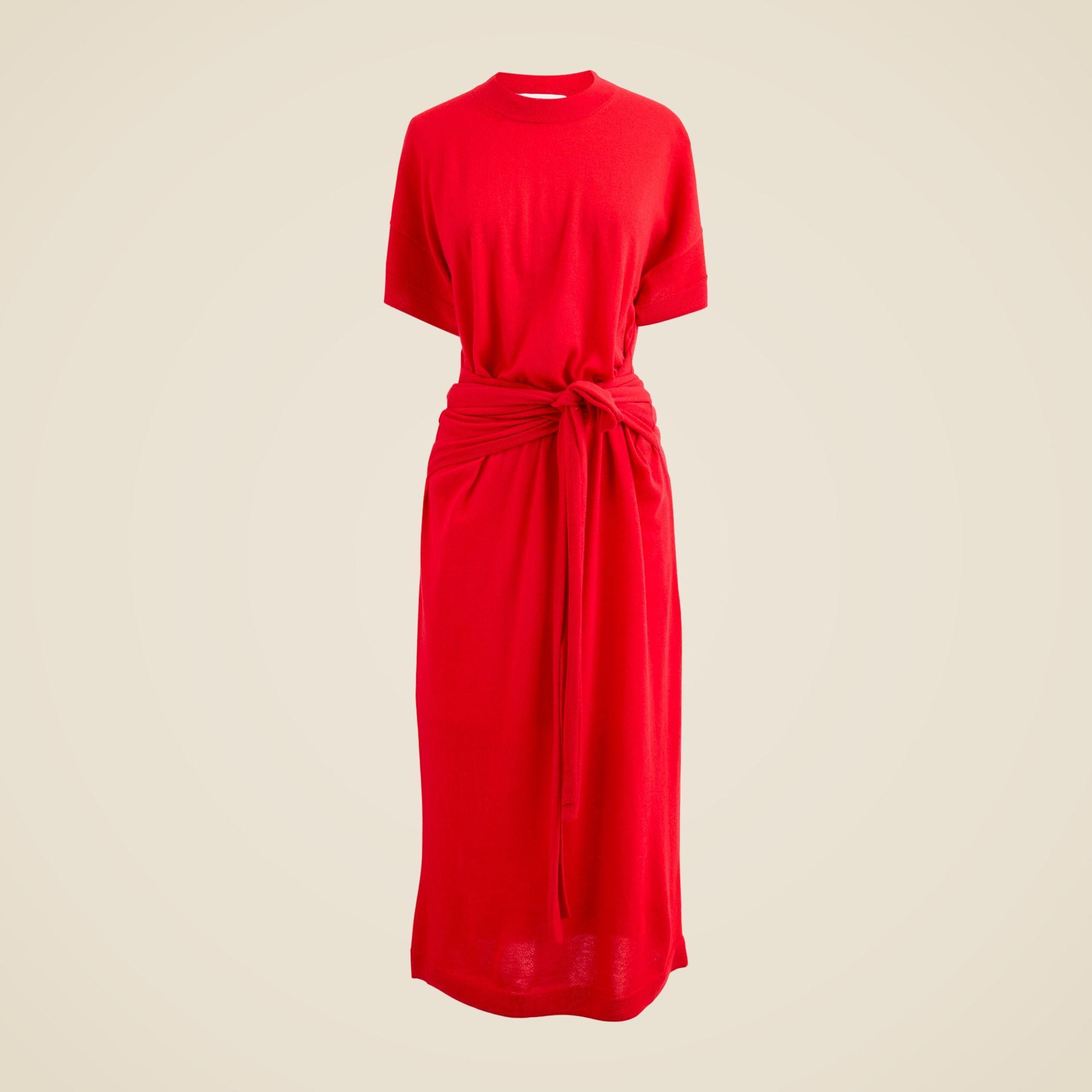 Spring Street featherweight cashmere wrap dress Product Image