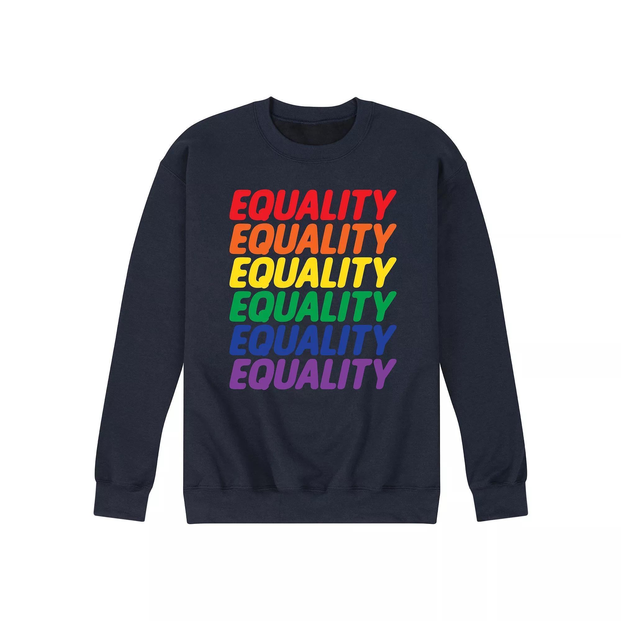 Mens Equality Fleece Sweatshirt Blue Product Image