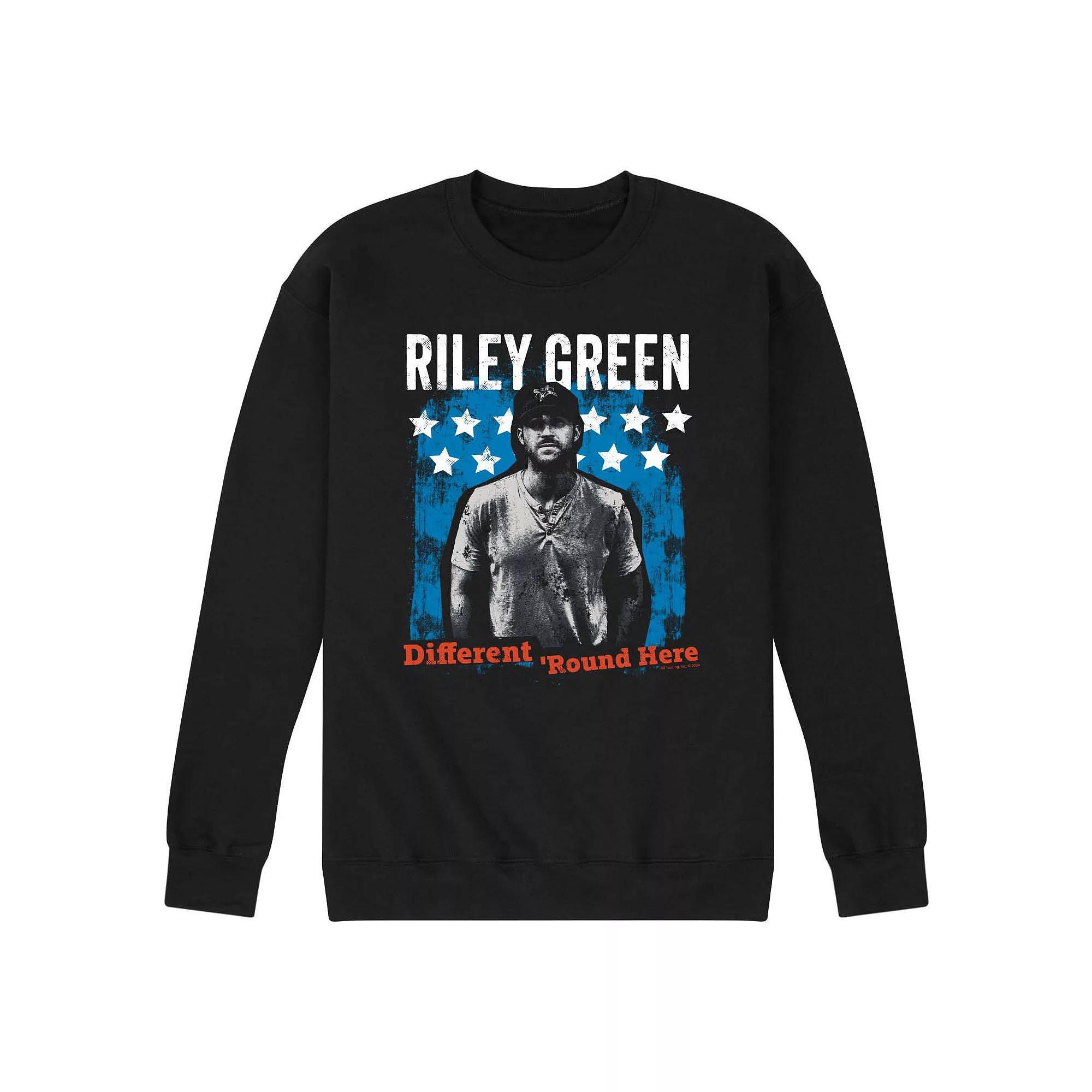 Mens Riley Green Different Round Here Fleece Sweatshirt Product Image