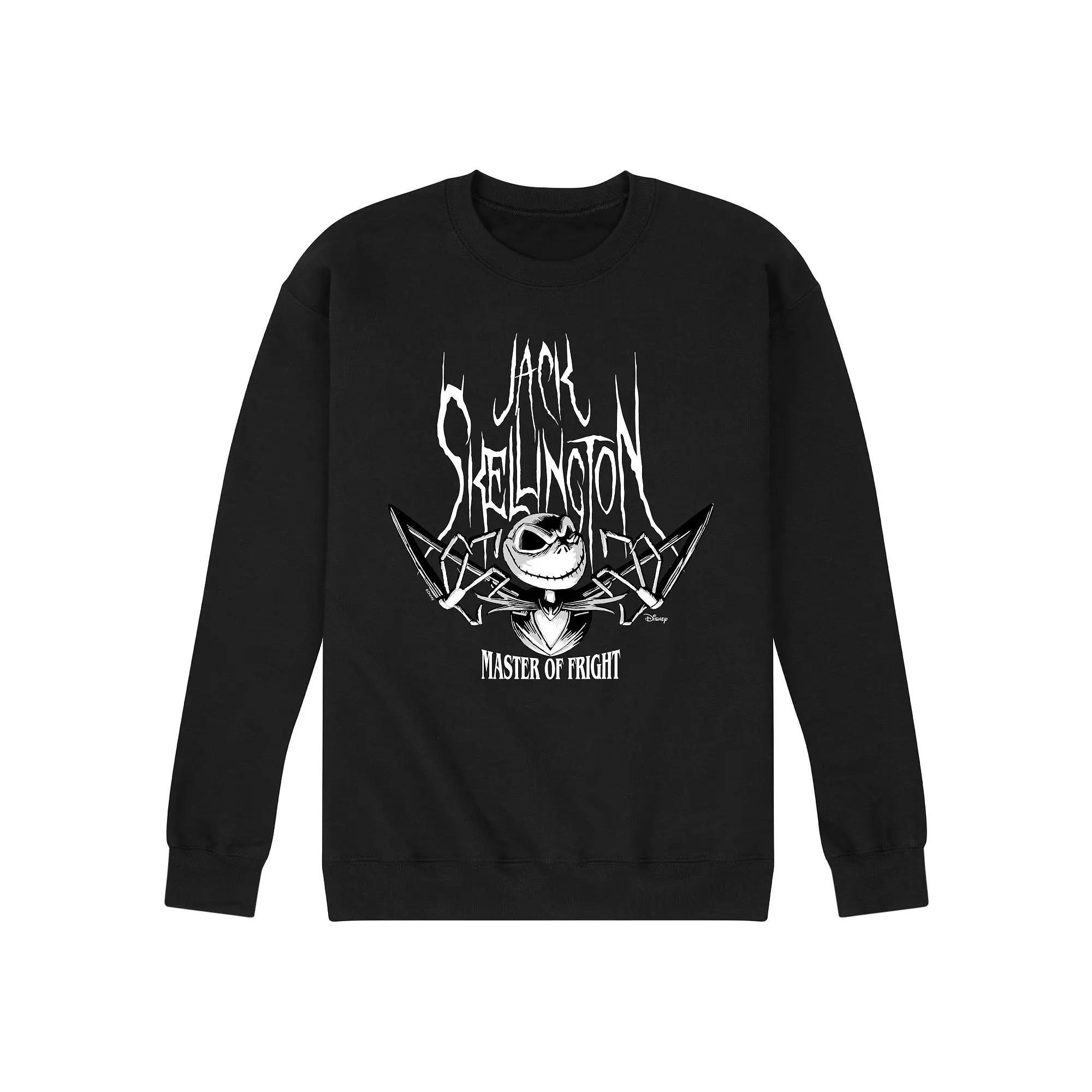 Disneys The Nightmare Before Christmas Jack Skellington Mens Master of Fright Fleece Sweatshirt Product Image
