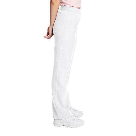 Hanes EcoSmart Womens Fleece Sweatpants with Open Bottom Legs, 30.5 Light Steel S Product Image