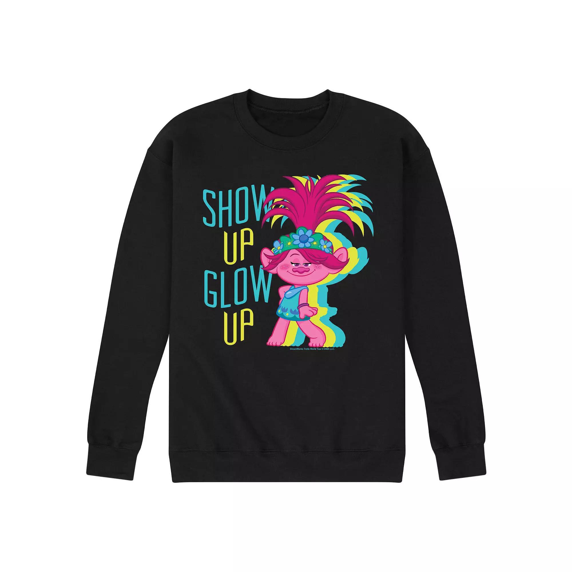 Mens Trolls Show Up Glow Up Sweatshirt Blue Product Image