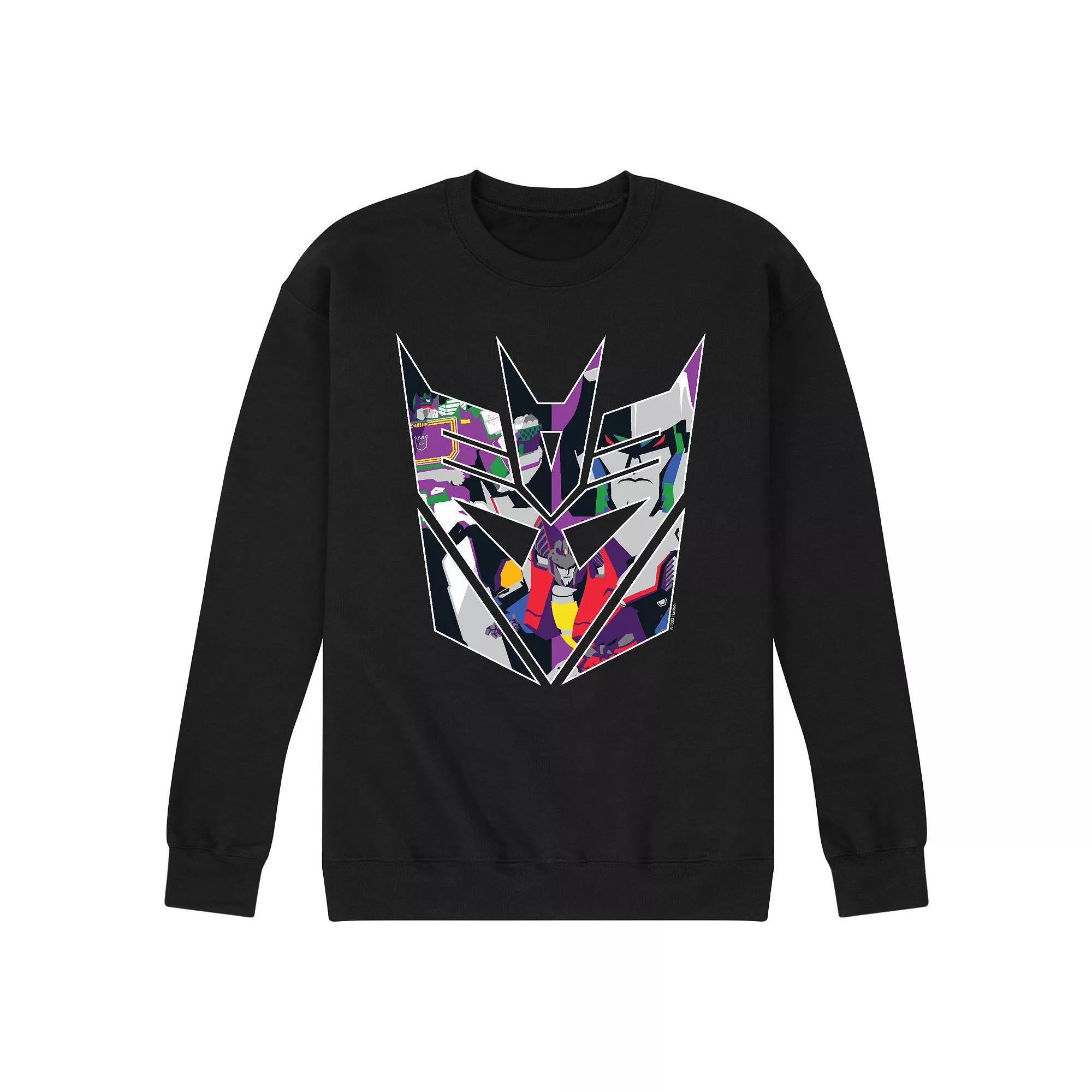 Mens Transformers Decepticon Logo Fleece Sweatshirt Product Image