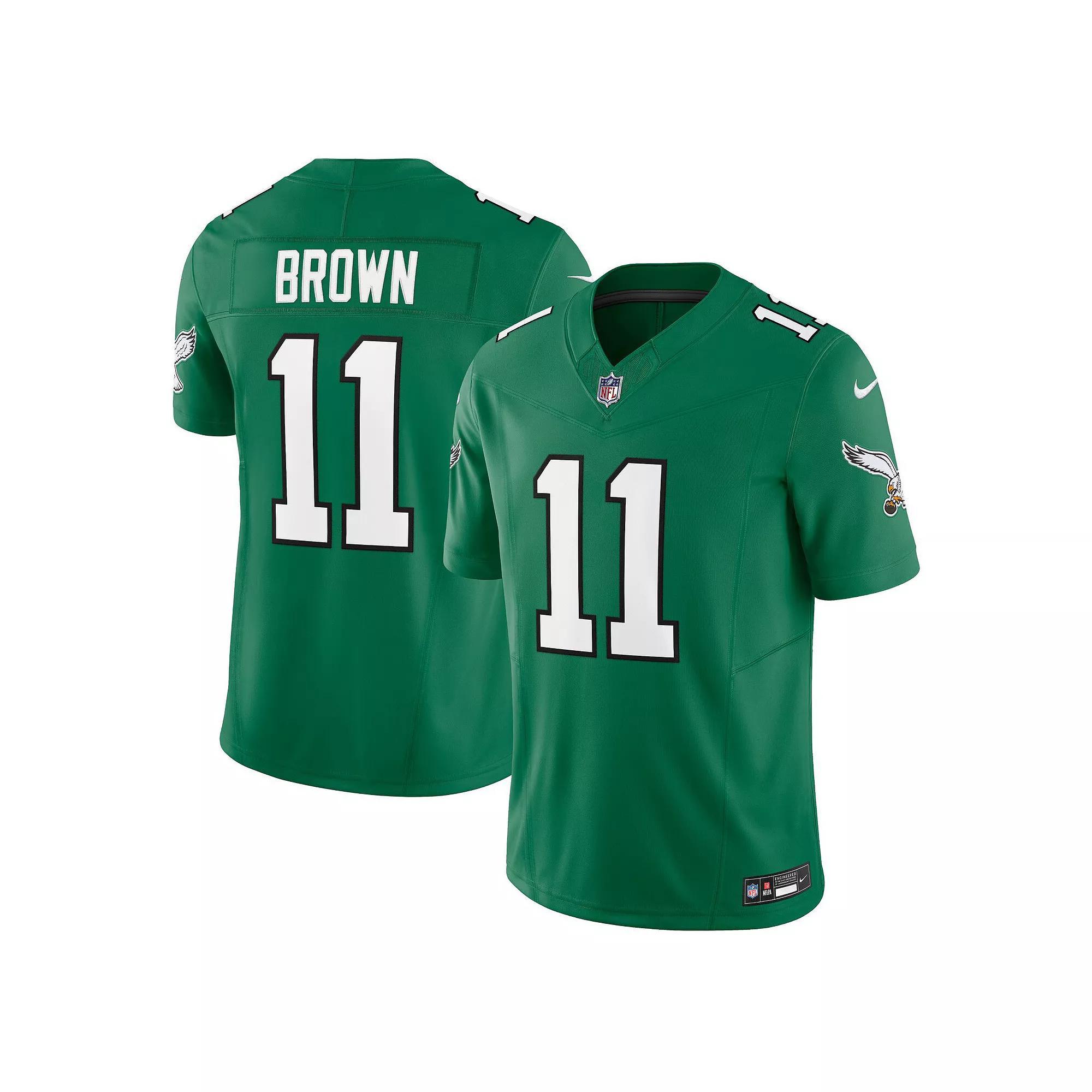 Men's Nike A.J. Brown Kelly Green Philadelphia Eagles Vapor F.U.S.E. Limited Jersey, Size: XL Product Image