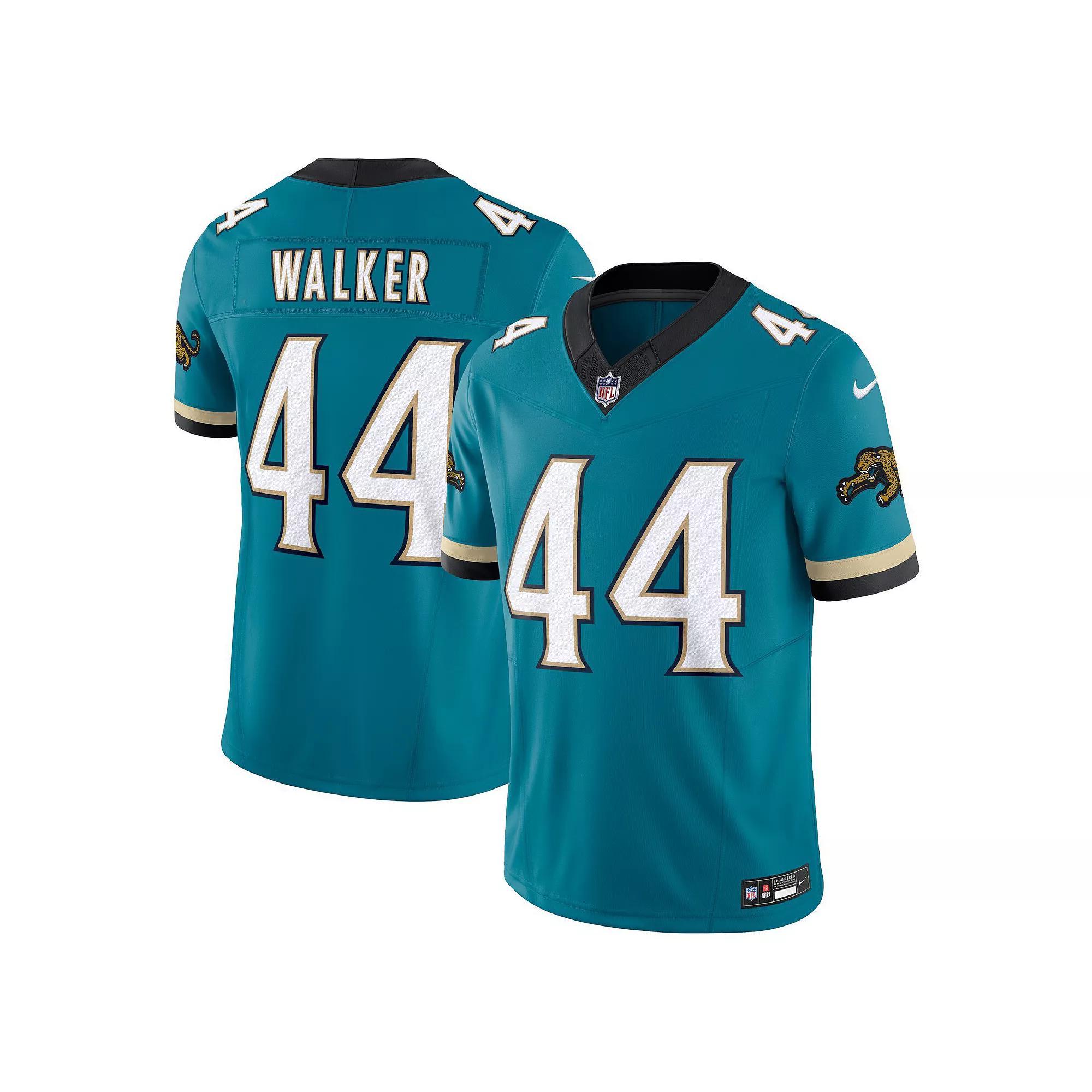 Men's Nike Travon Walker Teal Jacksonville Jaguars Prowler Throwback Vapor F.U.S.E. Limited Jersey, Size: Small, Blue Product Image
