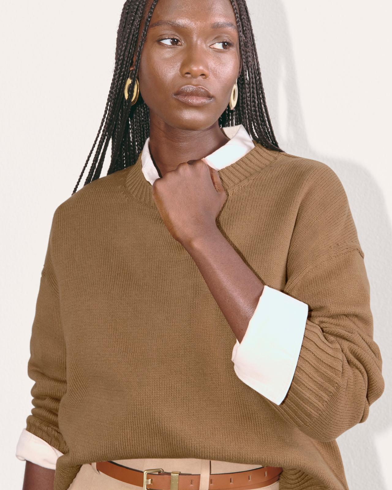 The Boxy Sweater in Everyday Cotton Product Image