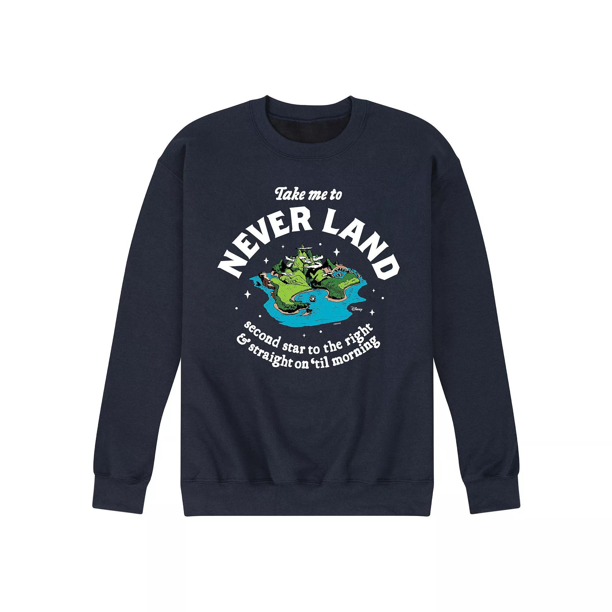 Disneys Peter Pan Mens Never Land Fleece Sweatshirt Product Image